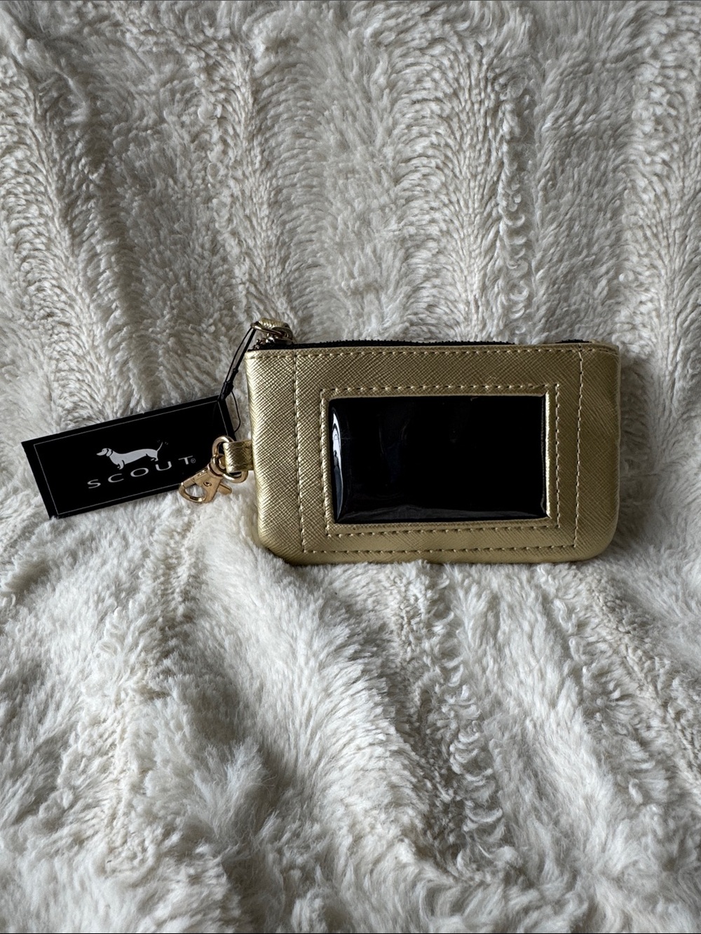 Scout Gold Card Holder with Black ID Window